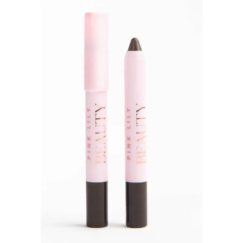 NEW Pink Lily Chocolate Cosmos Bronze Eyeliner Metallic Shimmer Eye Pencil Luxe